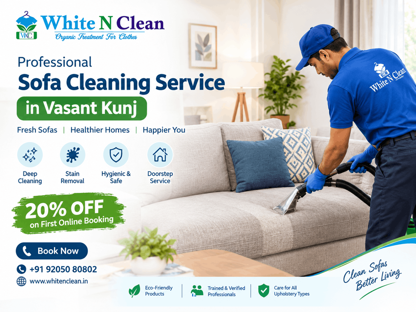 Near By Sofa Cleaning Vasant Kunj