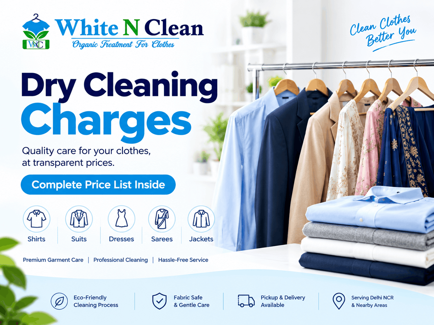 Dry Cleaning Charges